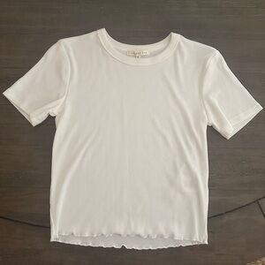 Copper Key Cropped White T-Shirt